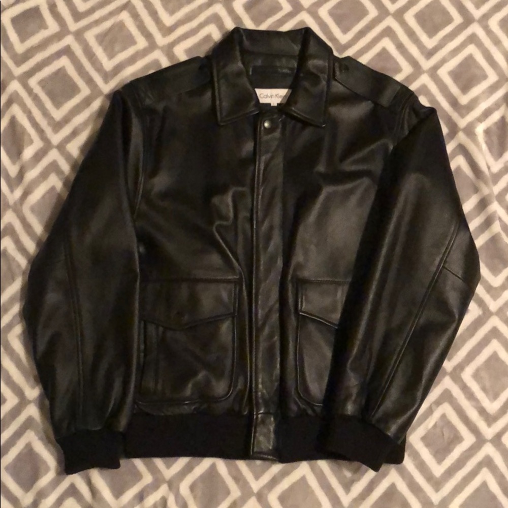 Calvin Klein leather jacket